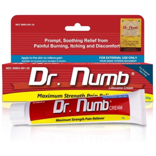 Dr. Numb 5% Lidocaine Numbing Cream - Maximum Strength Tattoo Numbing Cream