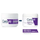 CeraVe Skin Renewing Night Cream | Niacinamide, Peptide Complex, and Hyaluronic Acid Moisturizer for Face | 1.7 Ounce, Packaging
