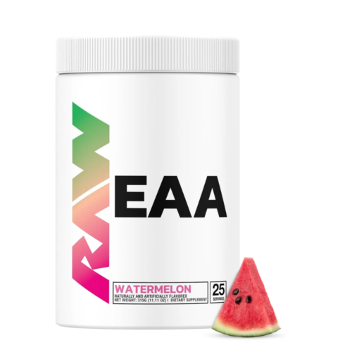 RAW EAA Amino Acids Powder, Kiwi Blueberry (25 Servings) - Pre Workout Amino Energy Powder for Strength, Endurance, Recovery & Lean Muscle Growth - BCAA Amino Acids Supplement for Men & Women