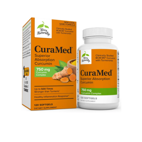 LOW MOQ Wholesale Terry Naturally CuraMed 750 mg - Curcumin Complex, 120 Softgels, Superior Absorption, Non-GMO, Gluten Free, Halal
