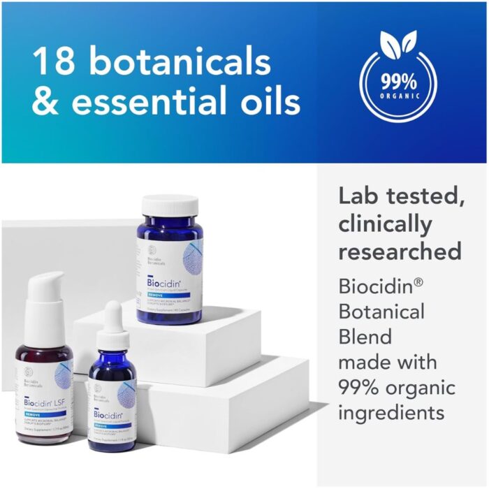 Bio-Botanical Research Biocidin Liquid Formula - Gut Cleanse & Immune Support Supplement - Biofilm Disruptor to Promote Digestive Health & Microbial Balance - 18 Botanical & Essential Oil Blend (1 oz) - Image 5