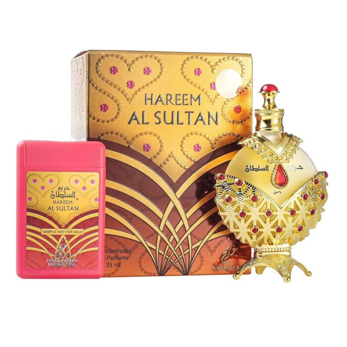 KHADLAJ PERFUMES Hareem Al Sultan Gold Concentrated Perfume Oil for Unisex, 1.18 Ounce - Image 3