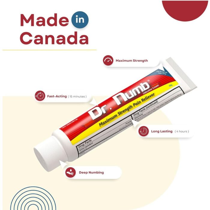 Dr. Numb 5% Lidocaine Numbing Cream - Maximum Strength Tattoo Numbing Cream - Image 3