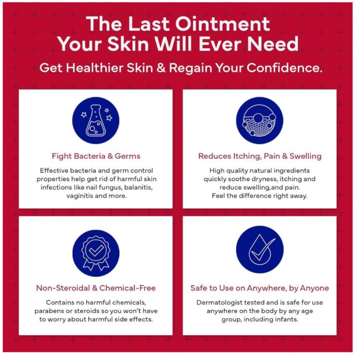 emuaid EMUAIDMAX Ointment for Itchy Skin, Maximum Strength Treatment for Athlete's Foot, Psoriasis, Jock Itch, Rash, Eczema, Cold Sores, Blisters, and Yeast Infection, 2oz - Image 5