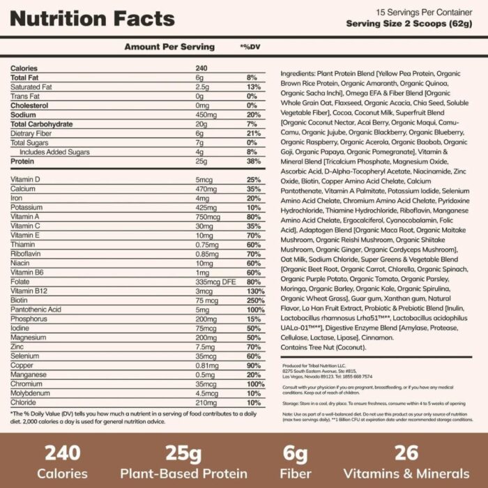 Ka’Chava All-In-One Nutrition Shake Blend, 85+ Superfoods & Nutrients, Meal Replacement, Greens Plant-Based Superfood Powder Protein Drink, Digestive Enzymes - Image 3