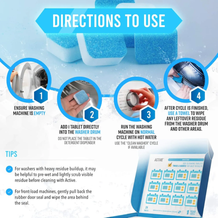 Washing Machine Cleaner Tablets Wholesale - LOW MOQ - Image 5