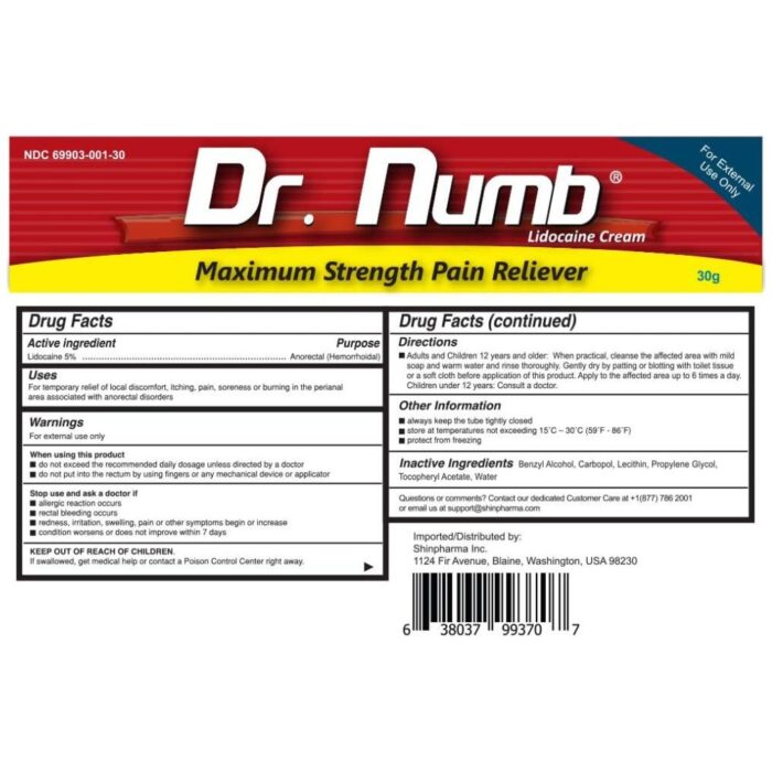 Dr. Numb 5% Lidocaine Numbing Cream - Maximum Strength Tattoo Numbing Cream - Image 2
