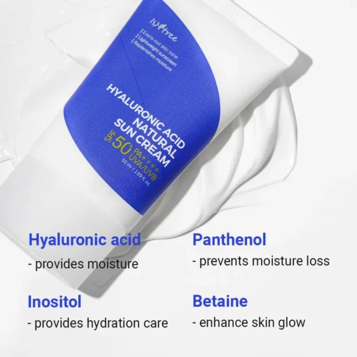 ISNTREE Hyaluronic Acid Natural Suncream - Image 2