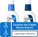 CeraVe Day & Night Face Lotion Skin Care Set | Contains AM with SPF 30 and PM Face Moisturizer | Fragrance Free
