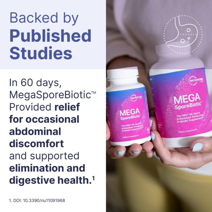 Microbiome Labs MegaSporeBiotic Probiotics – Digestive Support | Wholesale & LOW MOQ Available (60 Capsules) - Image 2