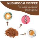 Mushroom Coffee for Smoothies/Latte, Mushroom Powder Blend (57 Servings) with Lions Mane, Reishi, Cordyceps, Turkey Tail, Chaga - Mushroom Supplement for Energy, Focus, Immune- 8 oz