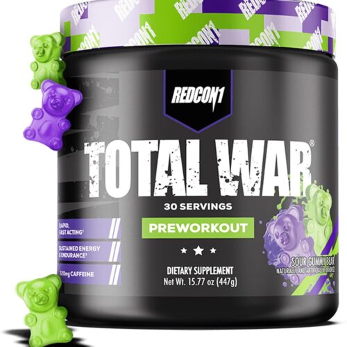 REDCON1 Total War Preworkout - Contains 320mg of Caffeine from Green Tea