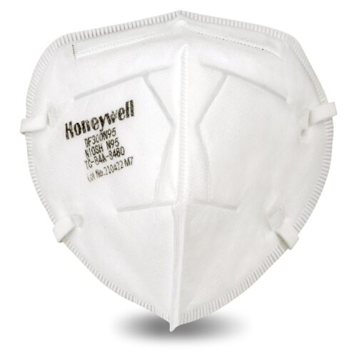 Honeywell Safety DF300 N95 Flatfold Disposable Respirator- Box of 50, White,One Size