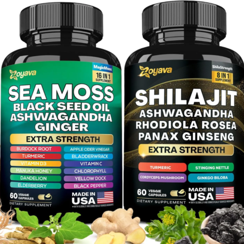 Wholesale LOW MOQ Dynamic Vitality Bundle – All-in-One Supplements with Sea Moss, Ashwagandha