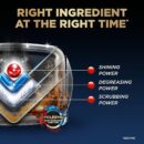 Finish Ultimate Plus Infinity Shine Dishwasher Pods, No Pre-Rinse Dishwasher Detergent Tabs with Protector Shield & CycleSync Technology, Removes Burnt-On Stains, Scrubbing Power, Degreases,62 Count