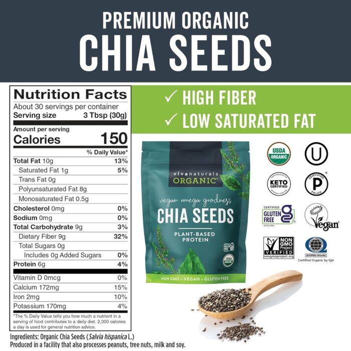 Viva Naturals Chia Seeds | Bulk Wholesale, LOW MOQ - Image 2