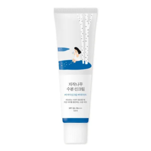 ROUND LAB Birch Juice Moisturizing Sunscreen (SPF50+ PA++++) | A moisturizing sunscreen, No White Cast, Strong UV Protection,