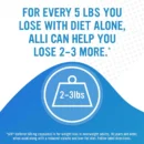 alli Weight Loss Diet Pills, Orlistat 60 mg Capsules, Non Prescription Weight Loss Aid, 120 Count Refill Pack