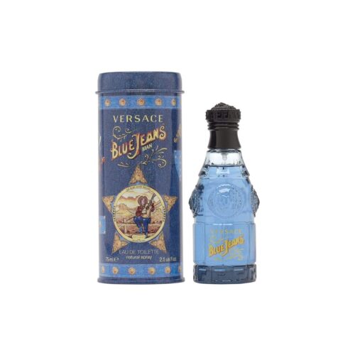 Blue Jeans by Versace for Men 2.5 oz Eau de Toilette Spray