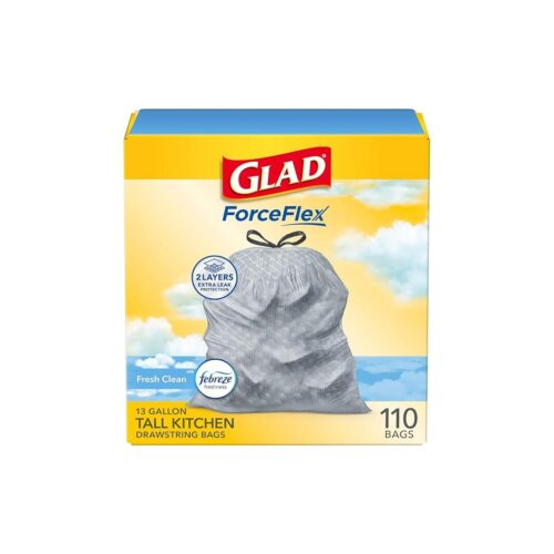 Glad Odorshield Tall Kitchen Trash Bags, 13 Gallon, Febreze Fresh Clean – Wholesale & LOW MOQ