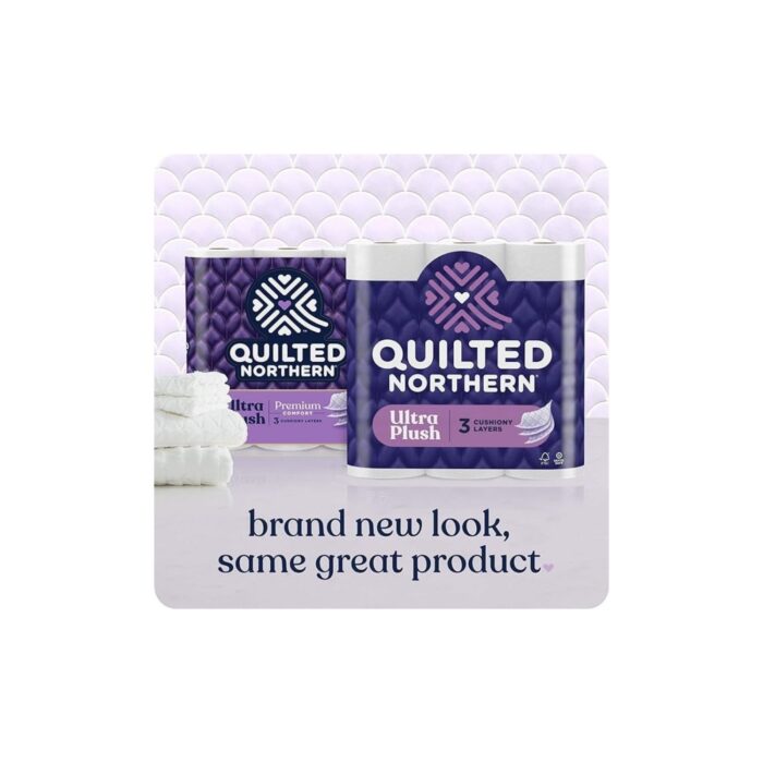 Wholesale LOW MOQ Quilted Northern Ultra Plush® Toilet Paper, 18 Mega Rolls = 72 Regular Rolls, 3-Ply Bath Tissue - Image 2
