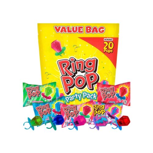 Wholesale LOW MOQ Ring Pop Party Pack - Individually Wrapped Lollipops in Assorted Flavors