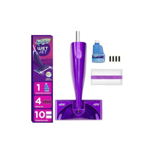 Wholesale LOW MOQ Swiffer WetJet Hardwood Spray Mop Kit – 10 Pads, Solution & Batteries