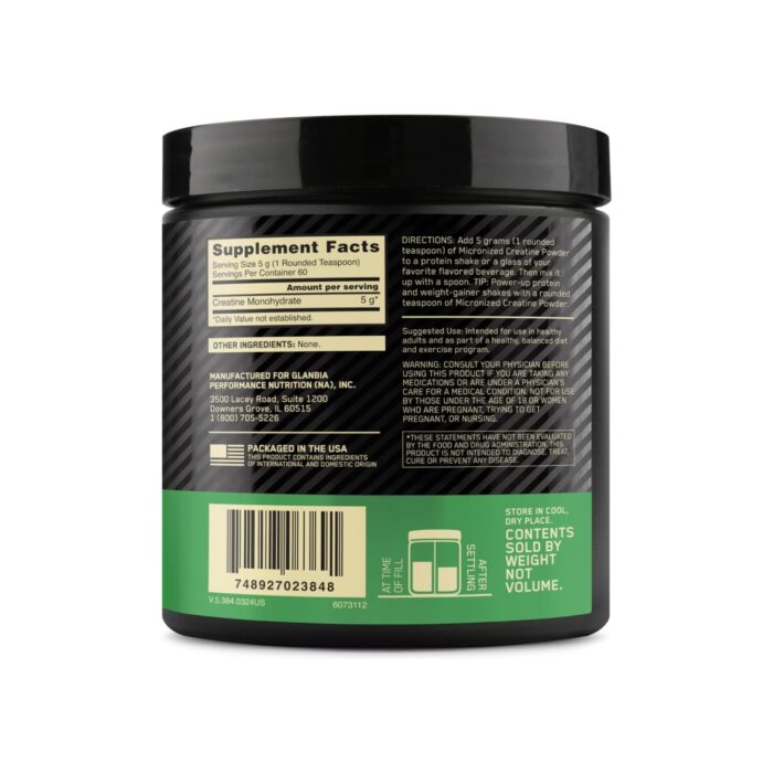 LOW MOQ Wholesale Optimum Nutrition Micronized Creatine Monohydrate Powder - 60 Servings - Image 5
