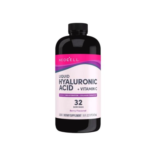 NeoCell Hyaluronic Acid Liquid with Vitamin C, Berry, 16 Fl Oz (Pack of 1) - Packaging May Vary