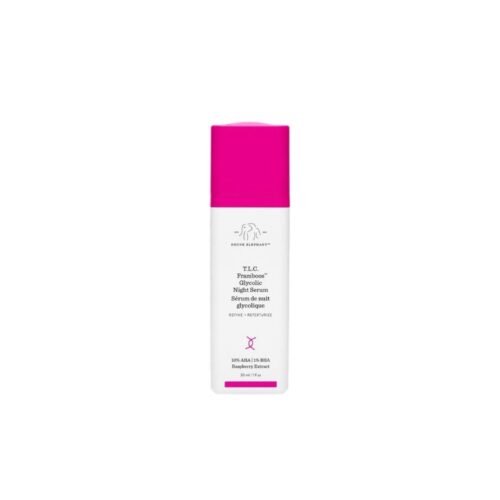 Drunk Elephant T.L.C. Framboos Glycolic Night Serum - Skin Care Brightening Night Serum. Repackaging (30 mL / 1 Fl Oz)