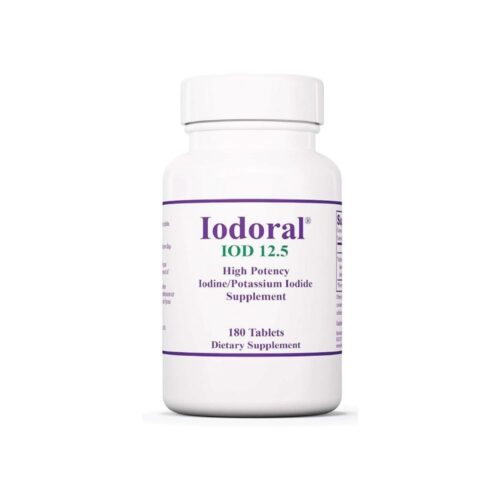 Optimox Iodoral 12.5 mg – Iodine Supplements for Thyroid Support, Potassium Iodide Tablets, Lugol Solution, Daily Vitamins and Minerals, High Potency Iodine Tablets – 180 Tablets 1-Pack