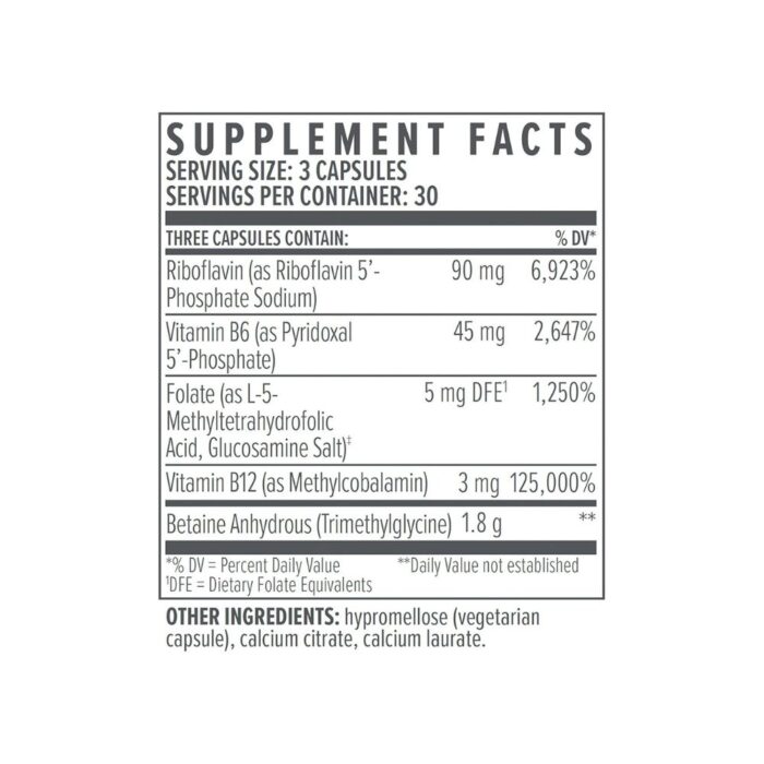 bioTE Nutraceuticals - Methyl Factors+ - Circulation + Mood (90 Capsules) - Image 2