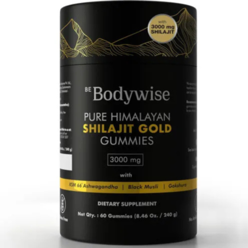 Be Bodywise Pure Himalayan Shilajit Gummies Gold I Lab Tested I No Added Sugar I Ashwagandha, Gokshura| Fulvic Acid & 85+ Trace