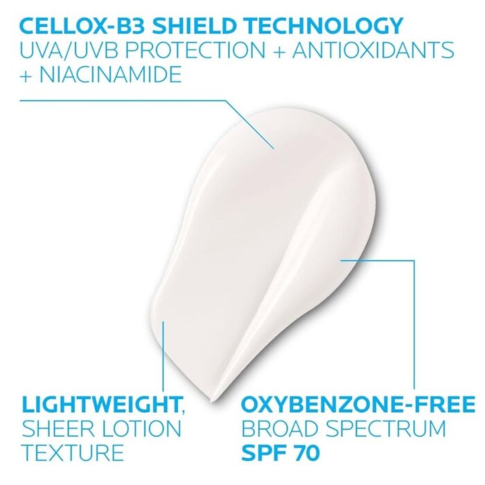 La Roche-Posay Anthelios UV Correct Sunscreen Moisturizer SPF 70, Daily Anti-Aging Face Moisturizer with Niacinamide to Even Skin Tone & Fine Lines - Image 6