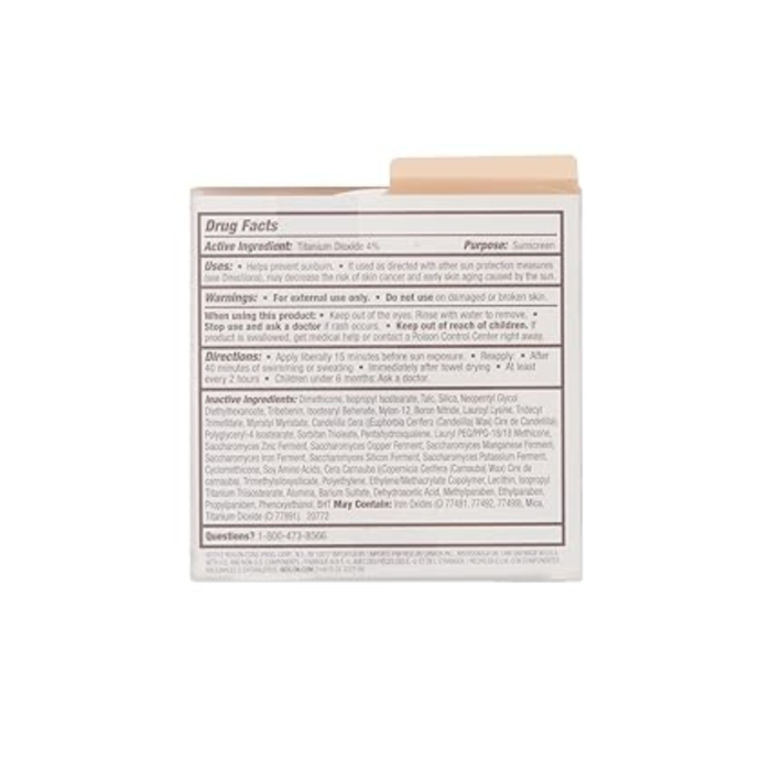 Revlon Foundation, New Complexion One-Step Face Makeup, Longwear Light Coverage with Matte Finish, SPF 15, Cream to Powder Formula, Oil Free, 001 Ivory Beige, 0.35 Oz - Image 4