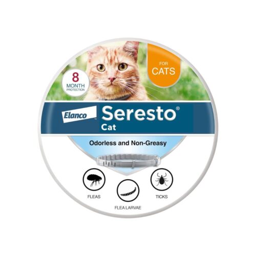 Seresto Cat Vet-Recommended Flea & Tick Treatment & Prevention Collar for Cats | 8 Months Protection