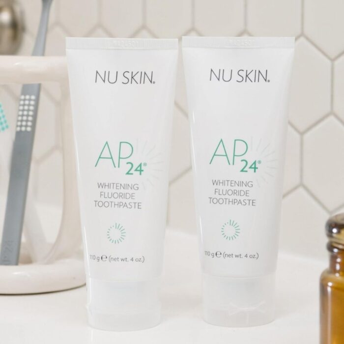 Nu Skin AP 24 Whitening Fluoride Toothpaste | 4oz | Brightens and Whitens Teeth | Helps Prevent Dental Cavities | Gentle Vanilla Mint Formula | 2 Pack - Image 4