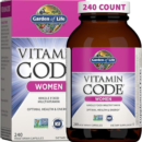 Garden of Life Multivitamin for Women, Vitamin Code Women's Multi, Whole Food, Vitamins, Iron, Folate not Folic Acid, Probiotics, Vegetarian Supplements for Womens Energy, 240 Count