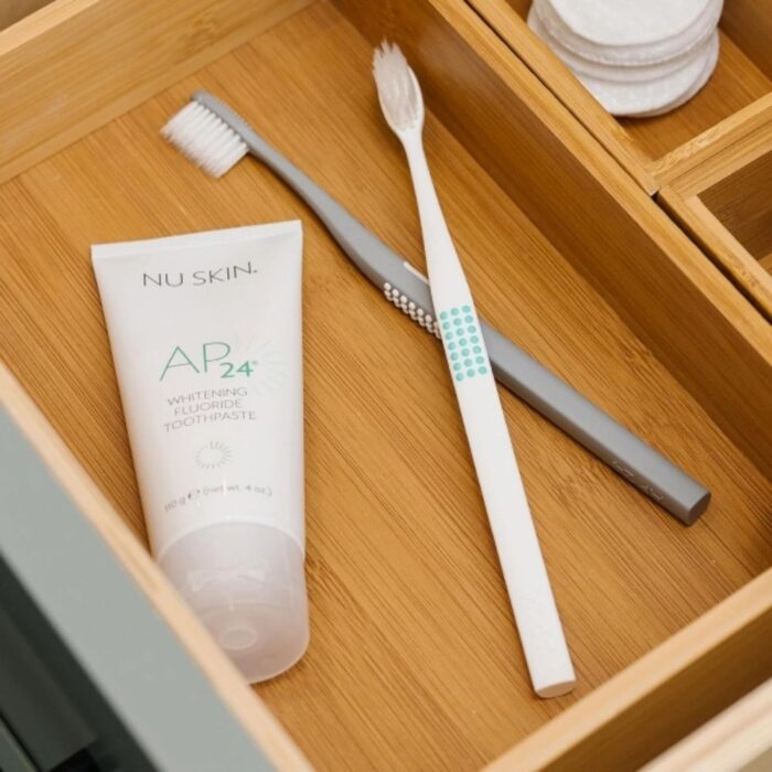Nu Skin AP 24 Whitening Fluoride Toothpaste | 4oz | Brightens and Whitens Teeth | Helps Prevent Dental Cavities | Gentle Vanilla Mint Formula | 2 Pack - Image 2