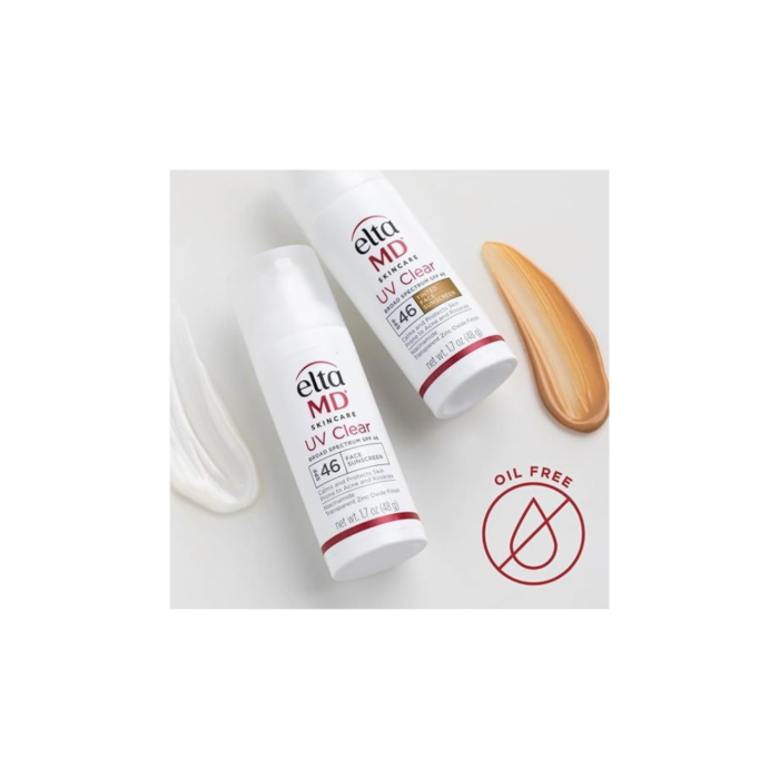 EltaMD UV Clear Tinted Face Sunscreen, SPF 46 Oil- Free Tinted Sunscreen with Zinc Oxide, Dermatologist Recommended Sunscreen, 1.7 oz Pump - Image 2