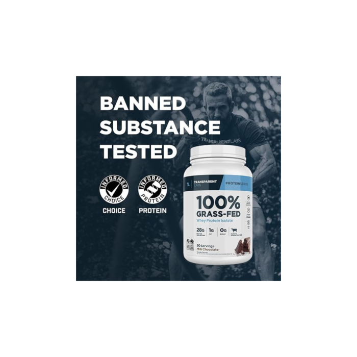 Transparent Labs Grass-Fed Whey Protein Isolate - Naturally Flavored, Gluten Free Whey Protein Powder with 28g of Protein per Serving & 9 Amino Acids - 30 Servings, French Vanilla - Image 2