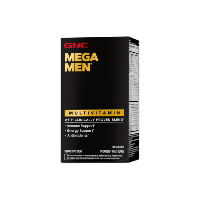 GNC Mega Men Multivitamin | Antioxidants, Heart Health, and Immune Support | 180 Count - Image 2
