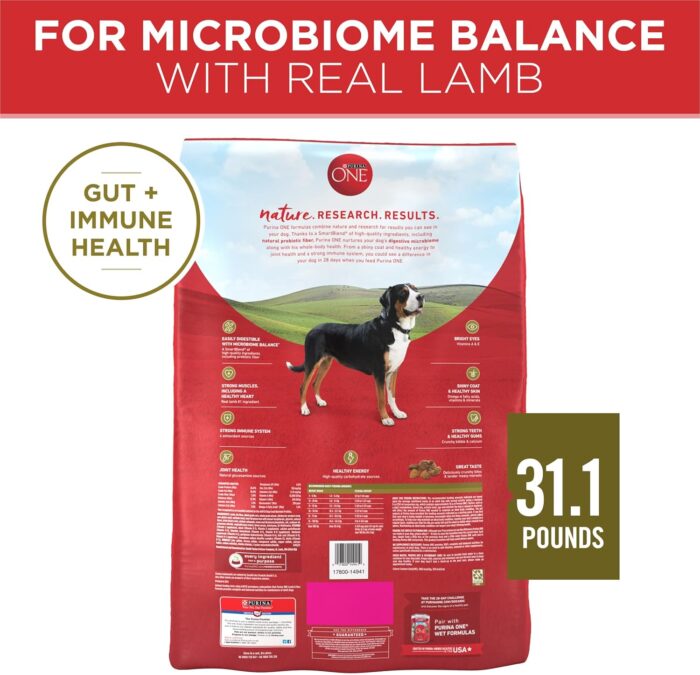 Wholesale Low MOQ Purina ONE Dry Dog Food Lamb & Rice Formula 31.1 lb. Bag - Image 4