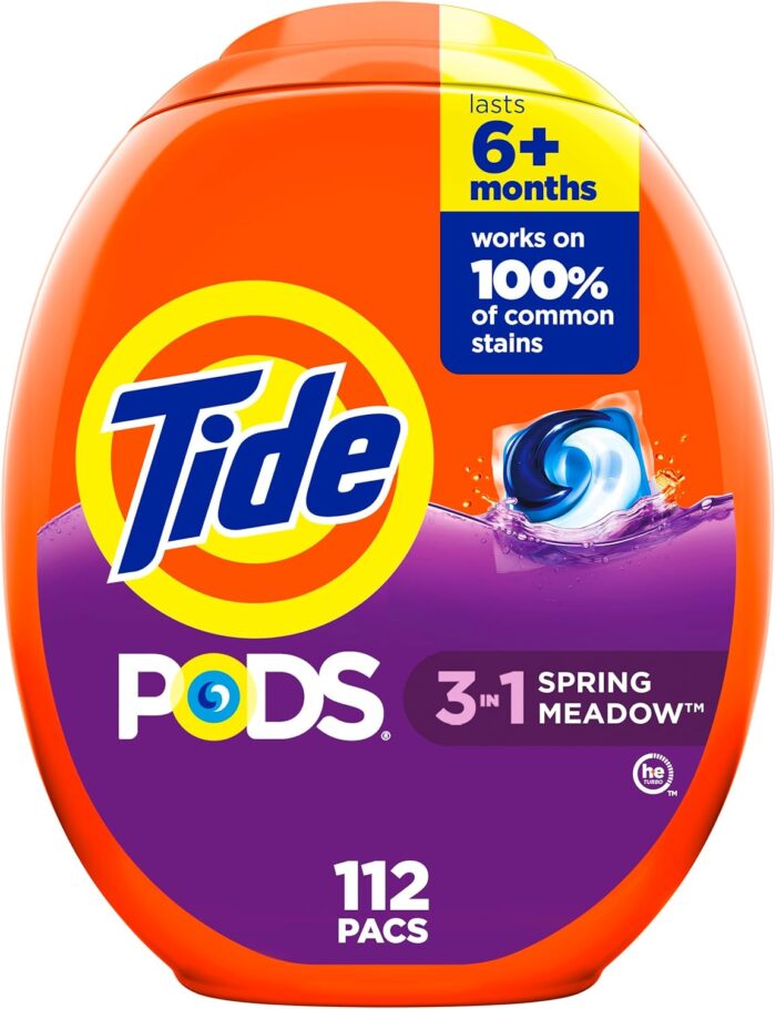Wholesale Low MOQ Tide PODS Laundry Detergent Pacs, Original Scent, Powerful 3-in-1 Clean in One Step, HE Compatible, 112 Count